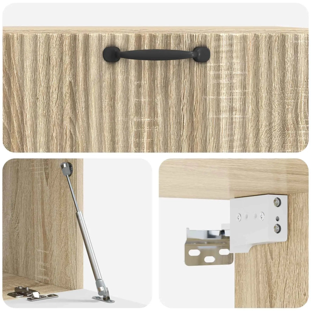 Mobile Porta TV da Muro Rovere Sonoma 78,5 x 41 x 30 cm