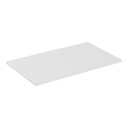 Piano lavabo ICON 80 cm – Finitura bianco alpino opaco – Accessorio mobile sottolavabo moderno