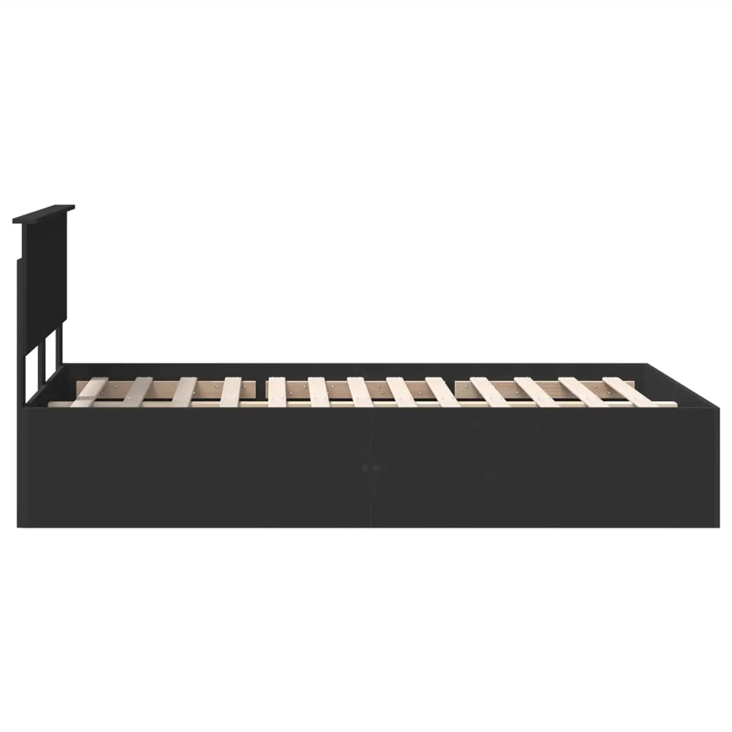 Struttura del letto Nero 120 x 190 cm Legno multistrato