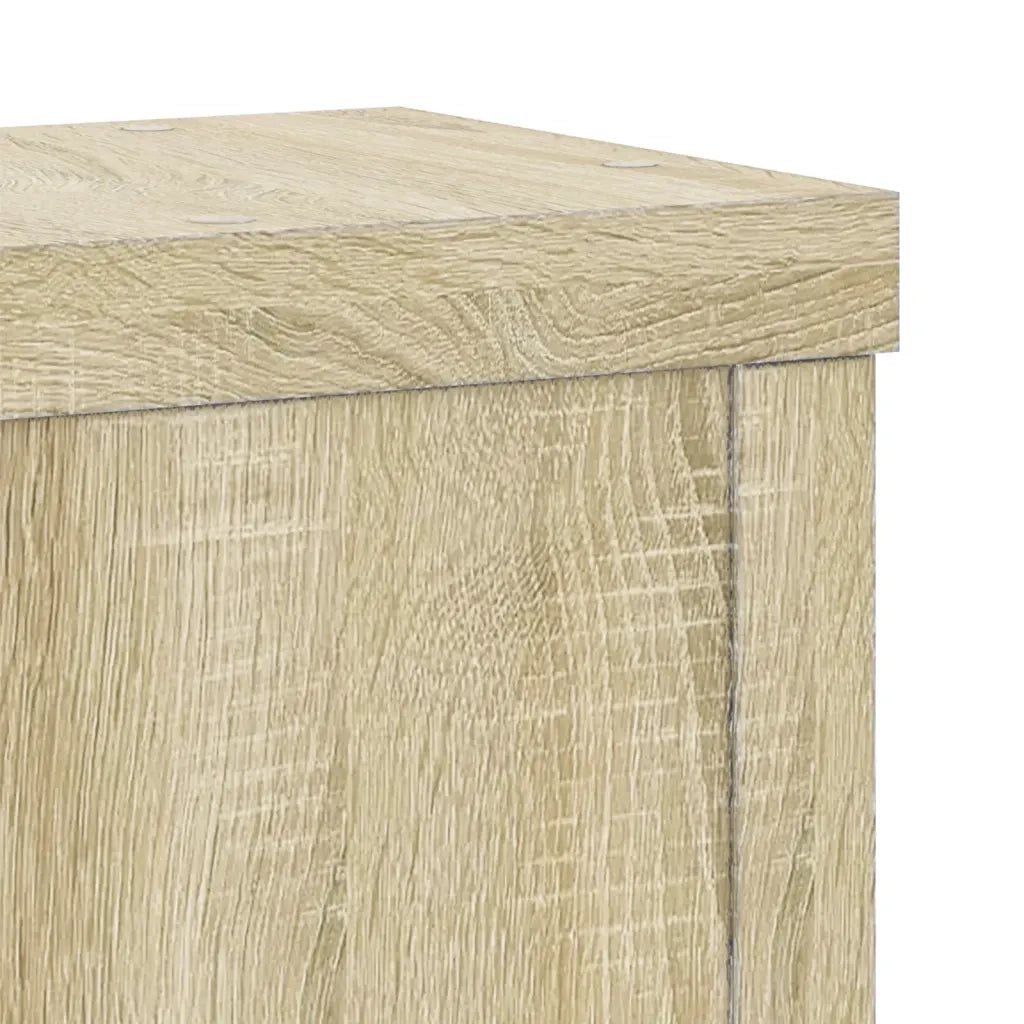 vidaXL Supporti per Piante 2 pz Rovere 15x15x20 cm in Multistrato