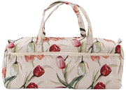 Borsa per aghi da cucire - Manuale e pratico - Blu con fiori - Organizzazione degli strumenti per la confezione - Adatto