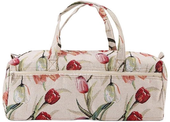 Borsa per aghi da cucire - Manuale e pratico - Blu con fiori - Organizzazione degli strumenti per la confezione - Adatto