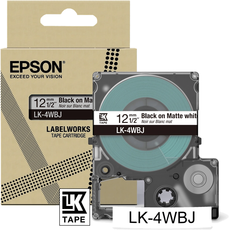 Epson LK-4WBJ Nero, Bianco