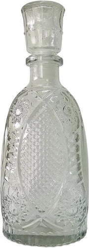 Caraffa decorativa in vetro da 900 ml con chiusura in vetro