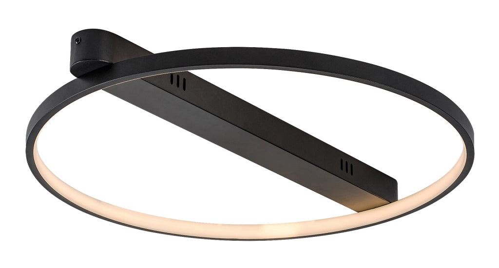 Lampada da soffitto LED anello Beliza nera Rabalux