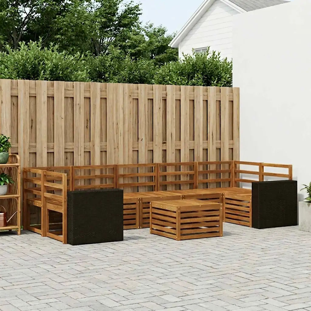 Set di divani da esterno 8 pcs Naturale 3384150