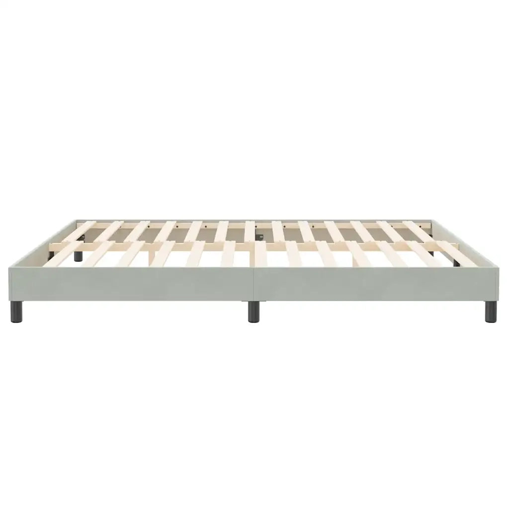 Letto a Molle senza Materasso-Struttura Letto Grigio Chiaro 200x210 cm Velluto