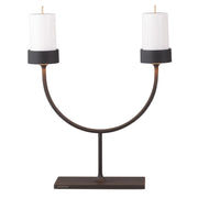 Perpetua Lampada da tavolo a doppia emissione con sistema a batteria sostituibile e struttura in alluminio pressofuso, finitura Nero, IP54