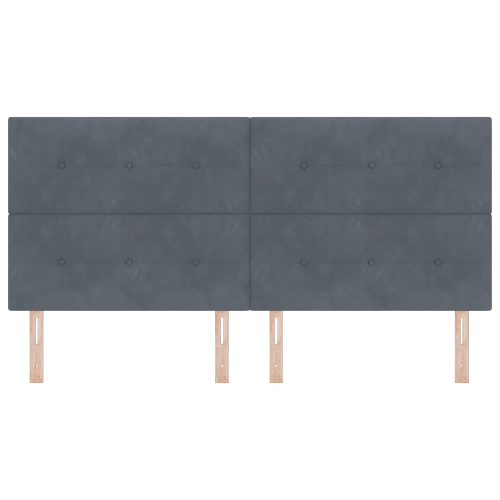 Testata LED  Grigio Scuro 100 cm Velluto