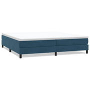 Letto matrimoniale | Letto per adulti | Letto a Molle senza Materasso Blu Scuro 200x210 cm in Velluto