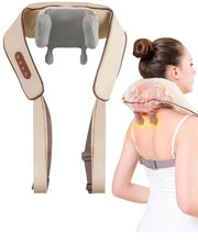 Apparecchio per massaggi schiena e spalle a 6D Shiatsu portatile e ricaricabile con funzione di riscaldamento