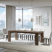 Tavolo allungabile 120/224x90 cm Roxell Premium colore noce