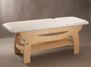 Lettino da Massaggio Fisioterapia Fisso 2 Sezioni 190x70x78cm Benotti Mandurah Bianco