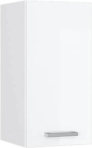Pensile da cucina R-Line, Bianco lucido, 30 cm, per la libera combinazione all'interno di sistemi cucina modulari