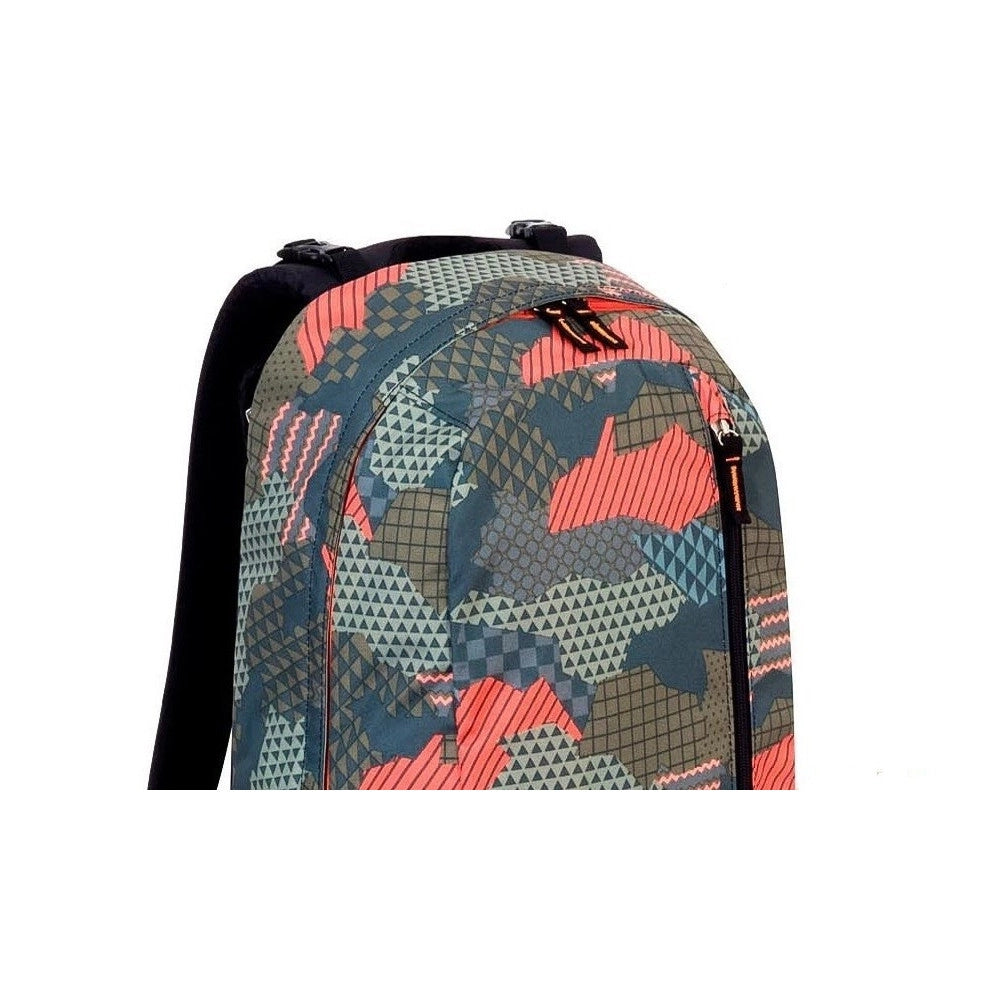 Trade Shop - Zaino The Double Camouflage Grigio Reversibile 44 X 34 X 21 Cm -