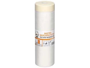 NASTRO CARTA ADESIVO + FILM HDPE TRASPARENTE- - cm.210x20mt - 5 rotolo