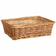 Cesto rettangolare in vimini marrone 31x23x8,5h cm