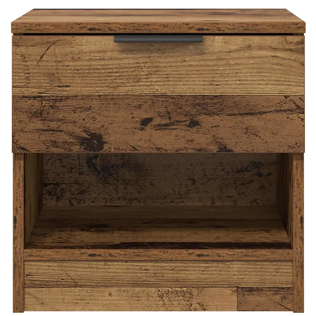 Armadietto per letto 2 pz Legno vecchio 40 x 39 x 40cm CFW8734387