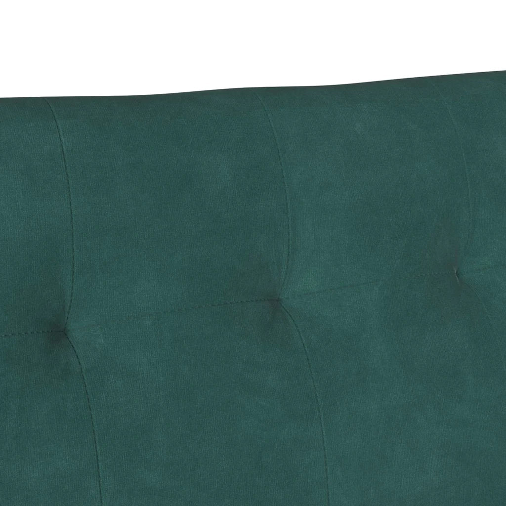 Panca Chesterfield Verde Scuro 112 x 65,5 x 75 cm Velluto CFW3342793