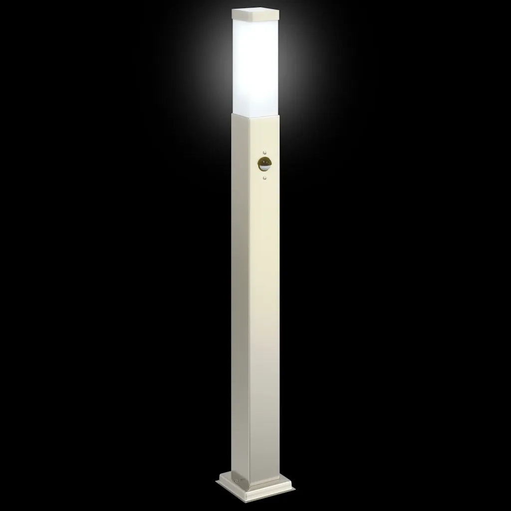 Lampioni a dissuasore con sensore 3 pz 80 cm Acciaio Inox IP44 4006056