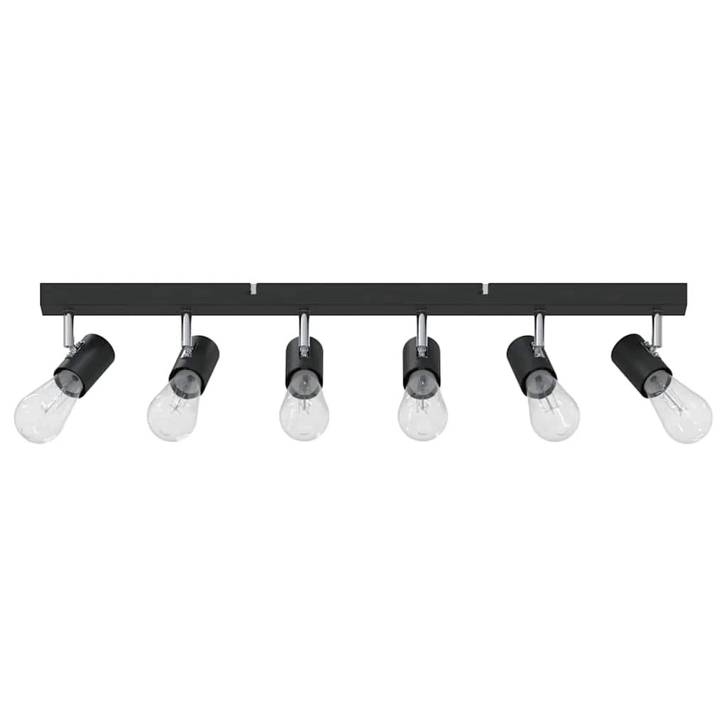 Faretto da soffitto moderno orientabile per interni 73 x 6,5 x 11,5 cm metallo nero 02_0058297
