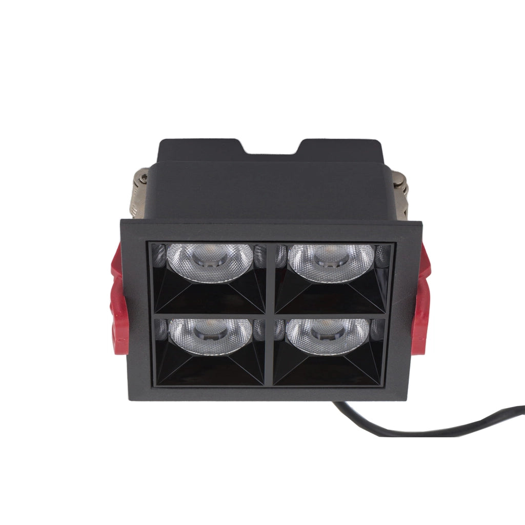 Faretto incasso quadrato LED 16W 4000K nero Nowodvorski