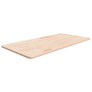 Piano Bagno 100x50x1,5 cm in Legno Massello Non Trattato