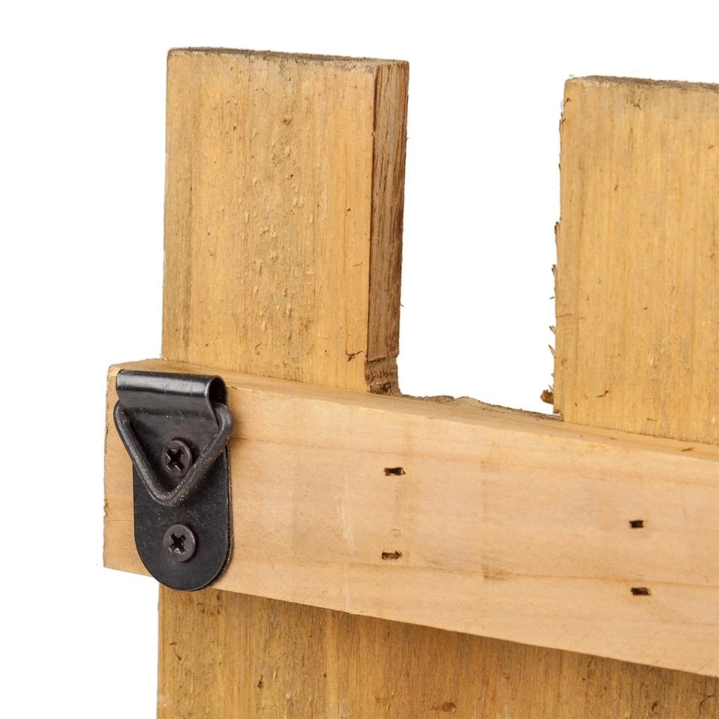 Portabito in legno con 5 ganci 70x10x25h
