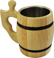 Birra da birra da legno - solido regalo di legno - dono per papà - dono di Natale 05 l / M01