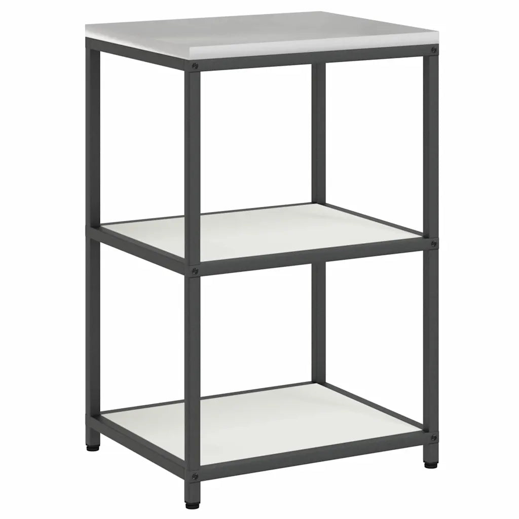 Set di Stoccaggio per Cucina con lo scaffale 3 pcs Bianco