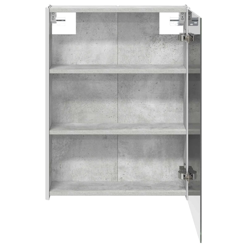 Mobiletto per specchio da bagno Grigio cemento