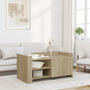 Tavolino Salotto-Tavolino da soggiorno-Tavolo Rovere Sonoma 100x50x50cm in Legno Multistrato 641320
