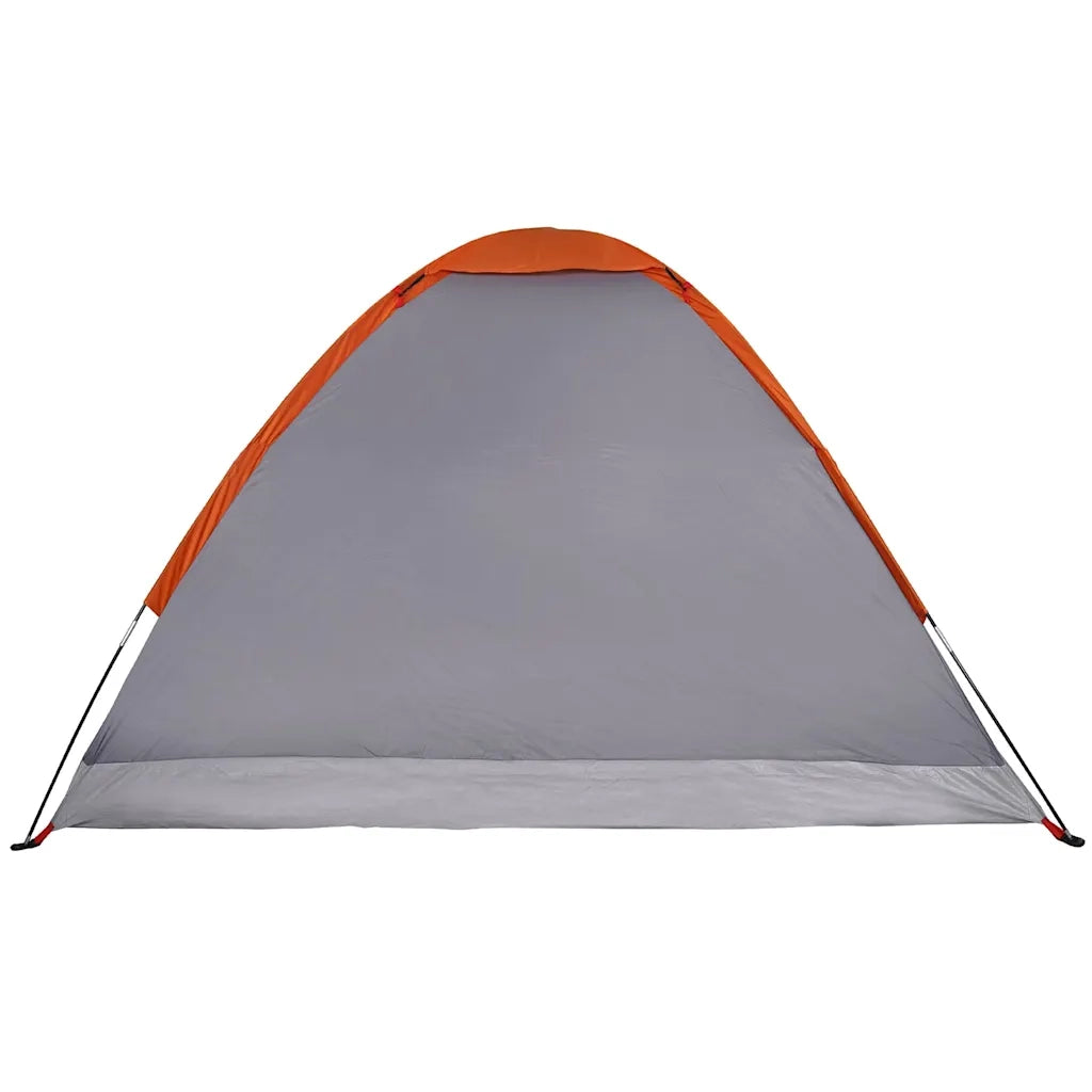 Tenda da Campeggio a Cupola 2 Persone Grigio e Arancione 94761
