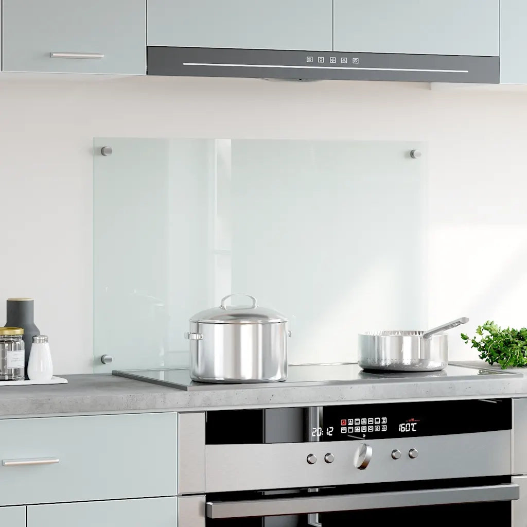 Paraschizzi per Cucina Trasparente 80x50 cm in Vetro Temperato CFW5003470