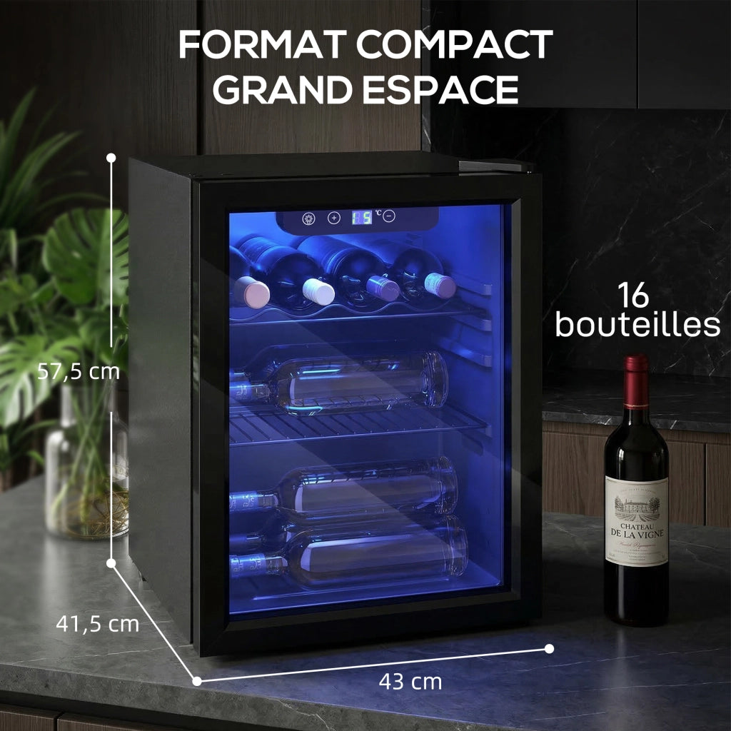 Cantinetta Frigorifera ¨C zephmum ¨C 16 Bottiglie 48L Nero