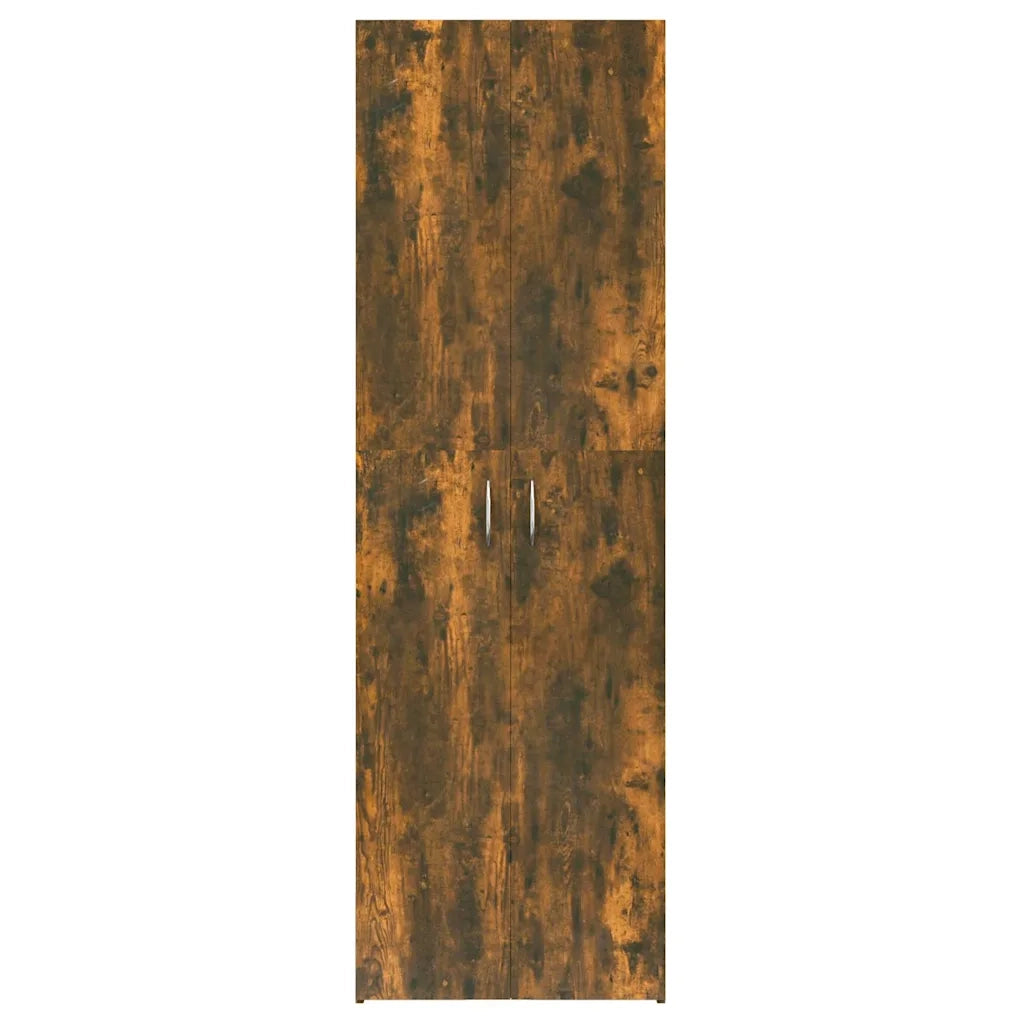 Armadio per Ufficio Rovere Fumo 60x32x190 cm Legno Multistrato CFW3778945