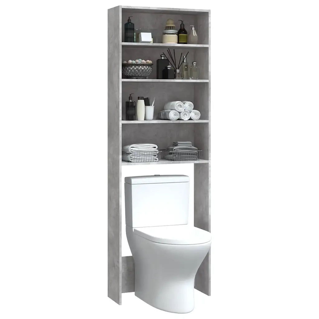 Mobile per Lavatrice Grigio Cemento 64x24x190 cm CFW3789124