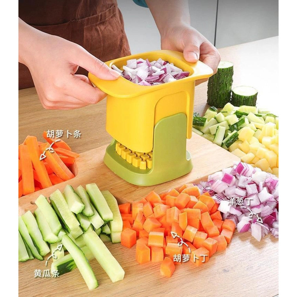 Trade Shop - Tagliaverdure Manuale Multifunzionale Cucina Per Affettare Grattugiare Tritatutto -