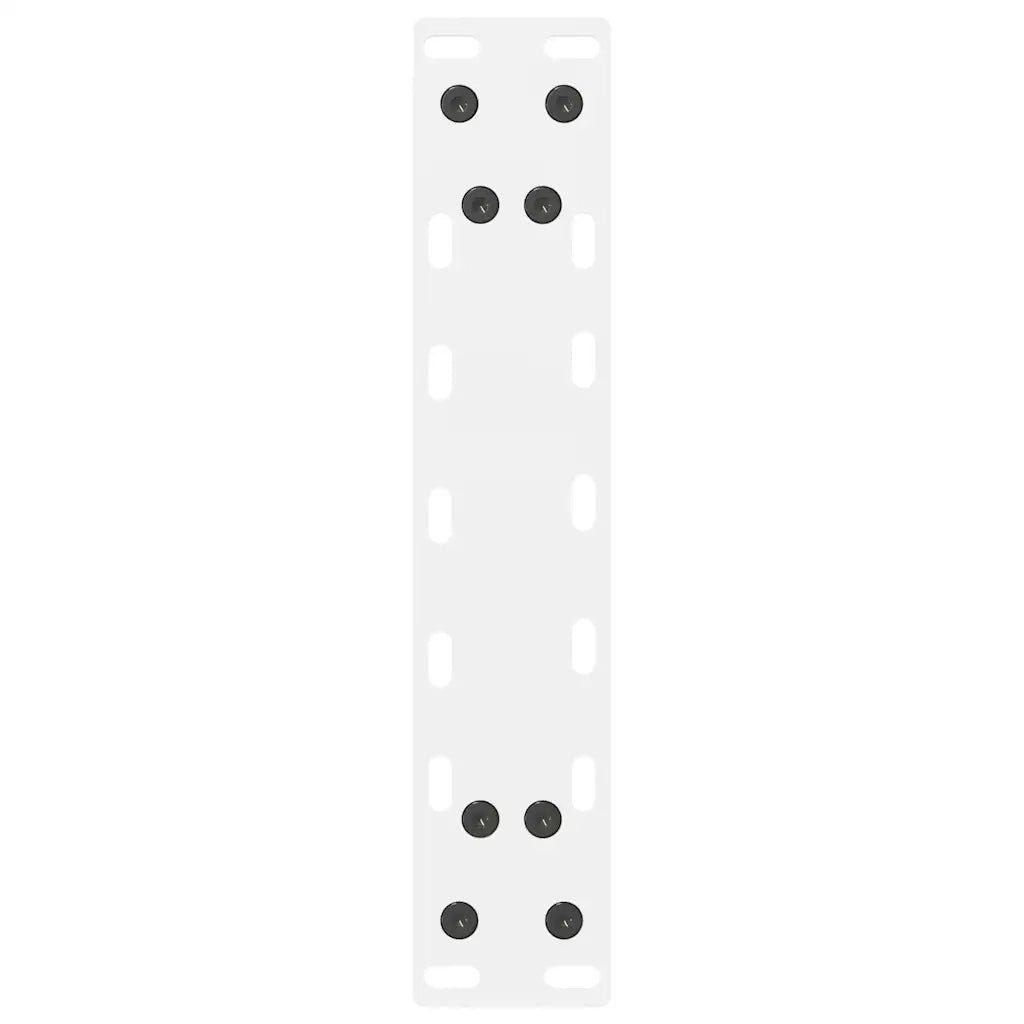 vidaXL Gambe per Tavolino da Caffè Bianche 2 pz 30x(30-31) cm Acciaio