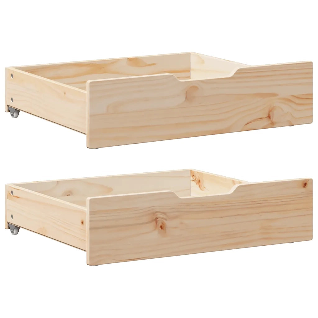 Giroletto per Bambini con Cassetti 80x170cm Legno Massello Pino 3302041