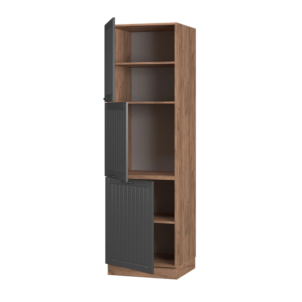 Vicco Mobile per forno da incasso Grigio scuro 60 cm