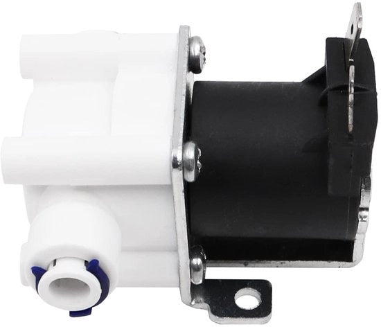 Valvola magnetica solenoide 12V - Normale chiusura - Materiali plastica/acciaio - 500.000 cicli - Per dispenser acqua/aria/olio - Diametro interno 6,5 mm