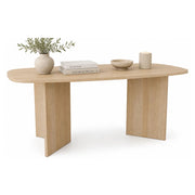 Milani, Tavolo Fisso 6 Posti, 190x100x75h cm Marrone Rovere