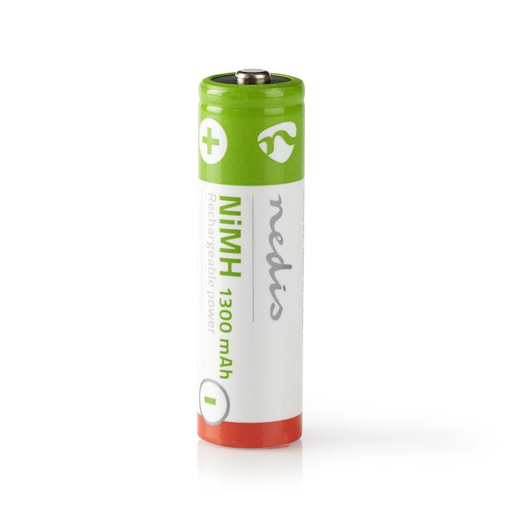Confezione di 4 batterie NiMH AA 1,2V DC 1300mAh pre-caricate  Nedis