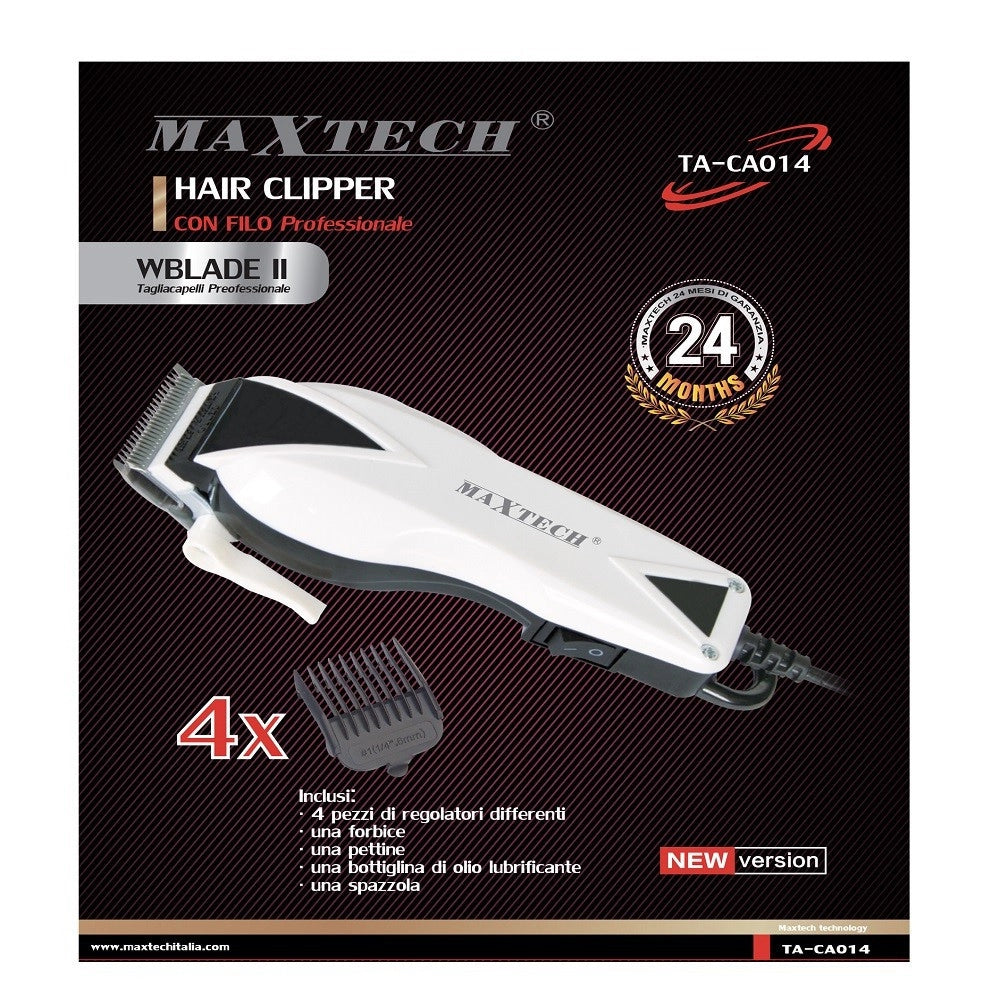 Trade Shop - Tagliacapelli Con Filo Da Uomo Regolabile Per Capelli Barba Peli Maxtech Ta-ca014 -