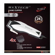 Trade Shop - Tagliacapelli Con Filo Da Uomo Regolabile Per Capelli Barba Peli Maxtech Ta-ca014 -