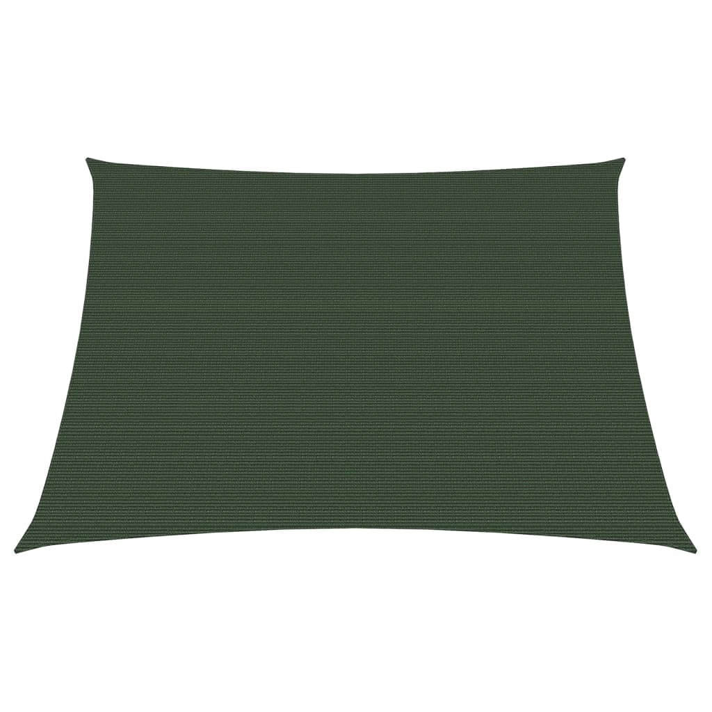 Vela ombreggiante/ombrellone 160 g/m² HDPE 3/4 x 3 m verde scuro 02_0009421