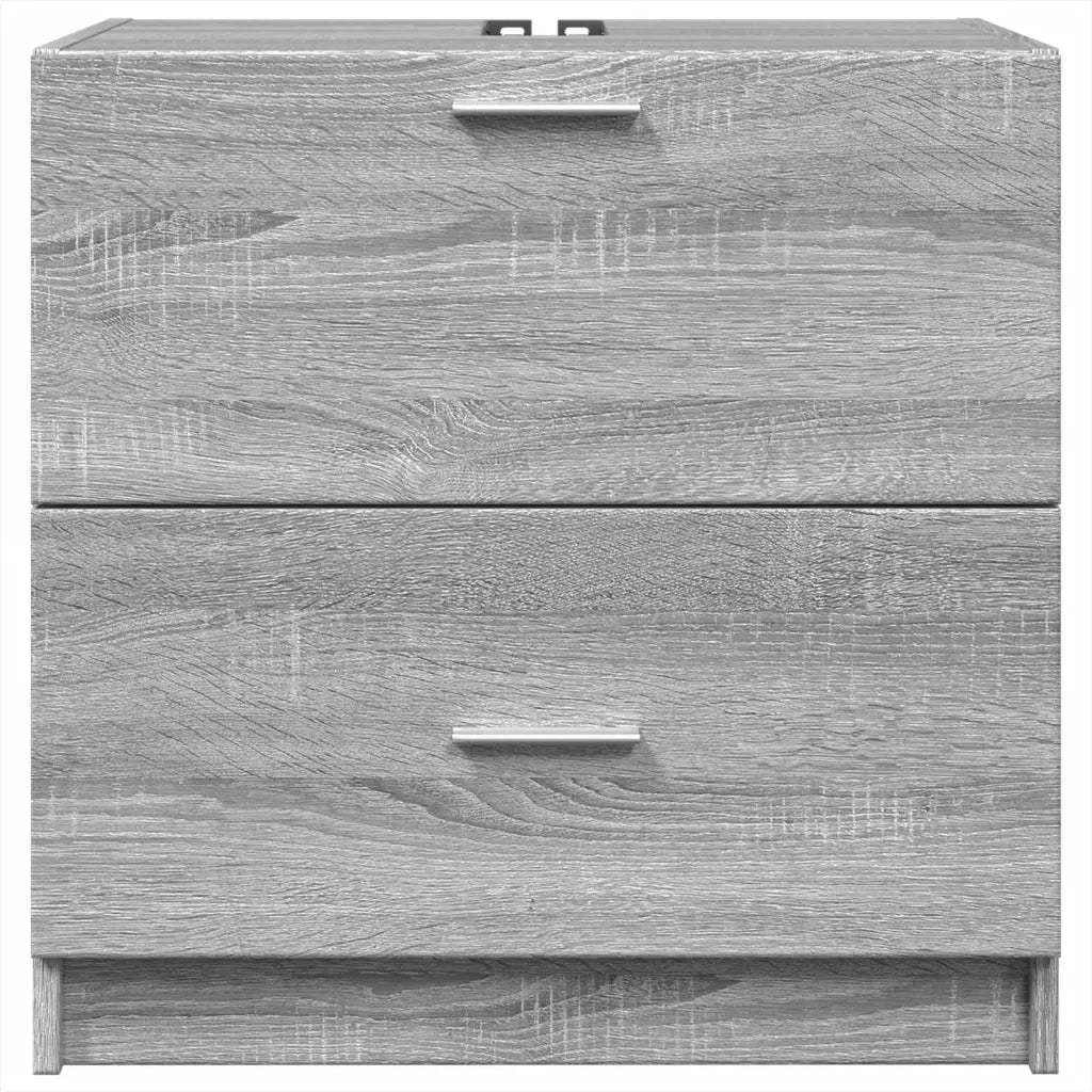 Mobile Lavabo Grigio Sonoma 59x37x59 cm in Truciolare