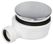 Piletta Doccia ribassata con Sifone GRAVITAZIONALE e calotta INOX  120mm - Foro 90mm - Uscita 40mm - H.51mm