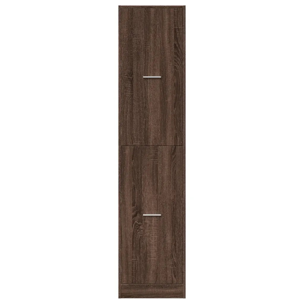 Armadietto da Farmacia Rovere Marrone 40x41x174,5 cm Truciolato
